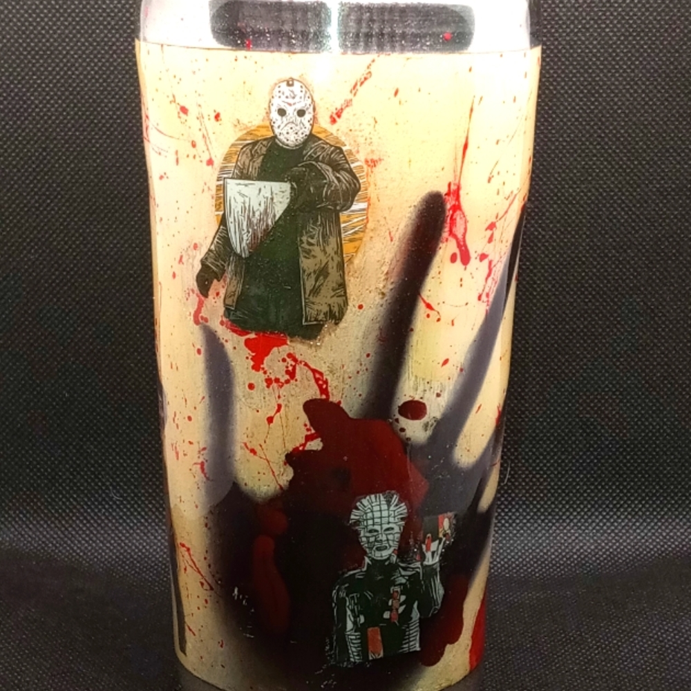 Horror movie tumbler
